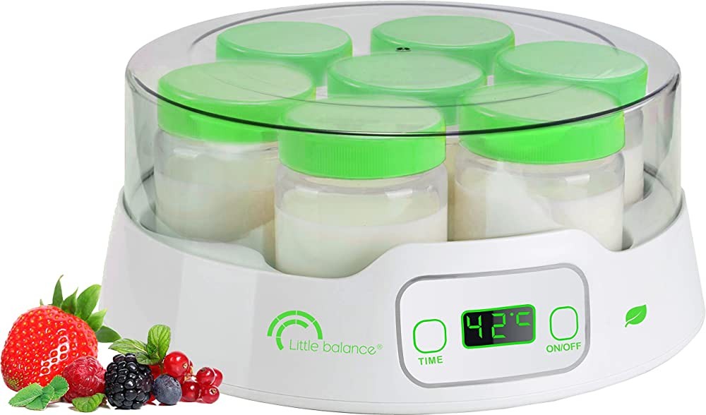 YAOURTIERE DIGITALE 7 POTS LITTLE BALANCE + 7 POTS EN VERRE OFFERTS