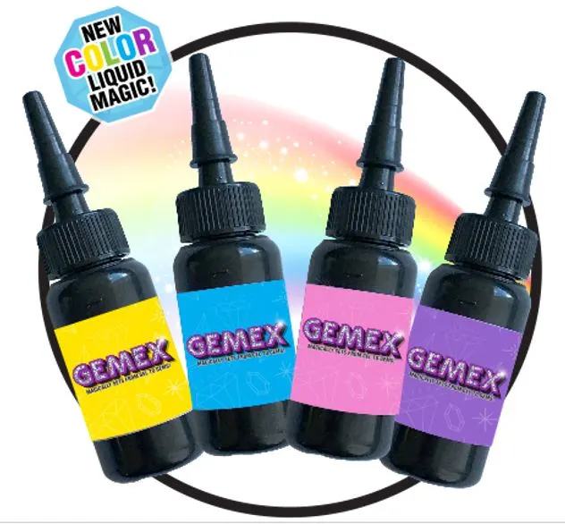 GEMEX LOT 4 RECHARGES GELS COULEURS POUR L'ATELIER A BIJOUX
