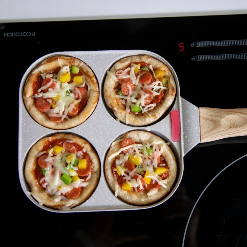 POELE 4 COMPARTIMENTS AVEC SPATULE WONDERPAN