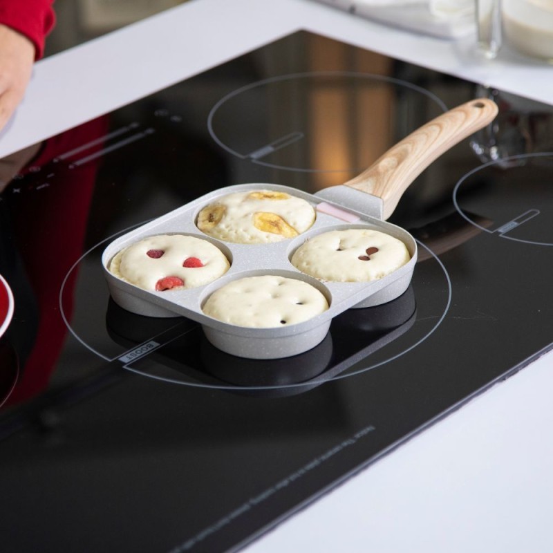 POELE 4 COMPARTIMENTS AVEC SPATULE WONDERPAN