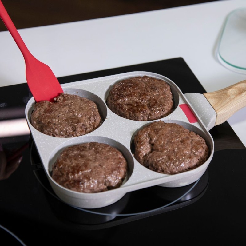 POELE 4 COMPARTIMENTS AVEC SPATULE WONDERPAN