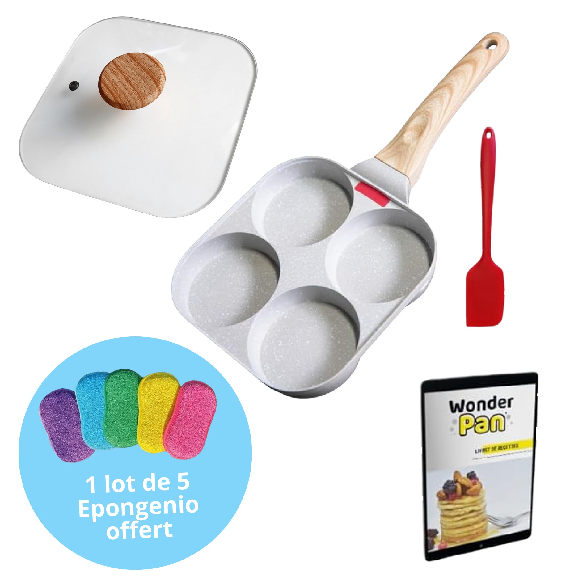 WONDERPAN XL SET COMPLET + EPONGENIO LOT DE 5