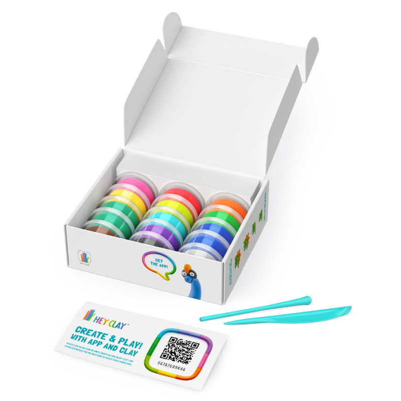PATE A MODELER HEY CLAY® GRAND COFFRET DE 6