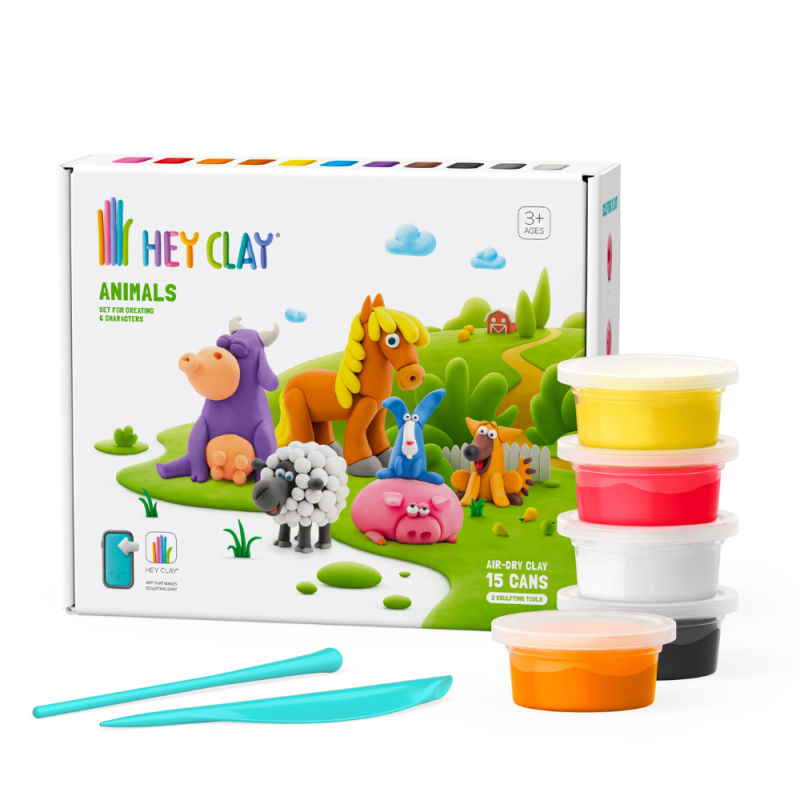 PATE A MODELER HEY CLAY® GRAND COFFRET DE 6