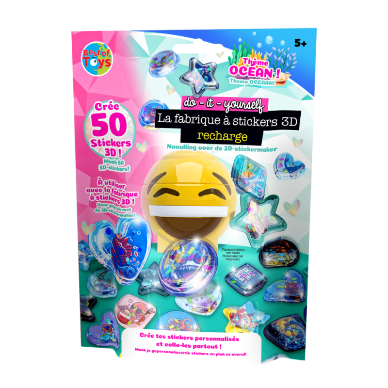 FABRIQUE A STICKERS RECHARGE 50 STICKERS A PERSONNALISER
