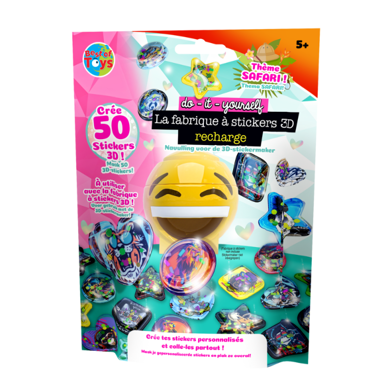 FABRIQUE A STICKERS RECHARGE 50 STICKERS A PERSONNALISER