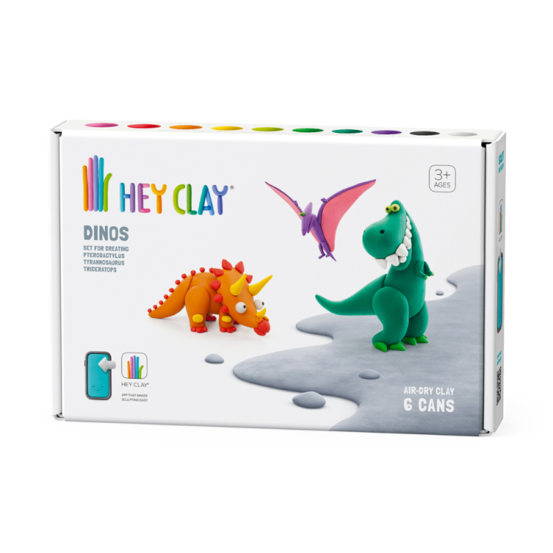 PATE A MODELER HEY CLAY® COFFRET MOYEN DE 3