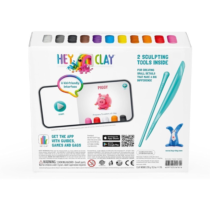 PATE A MODELER HEY CLAY® PETIT COFFRET DE 1