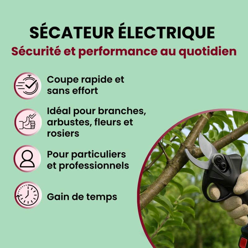 SECATEUR ELECTRIQUE SANS FIL