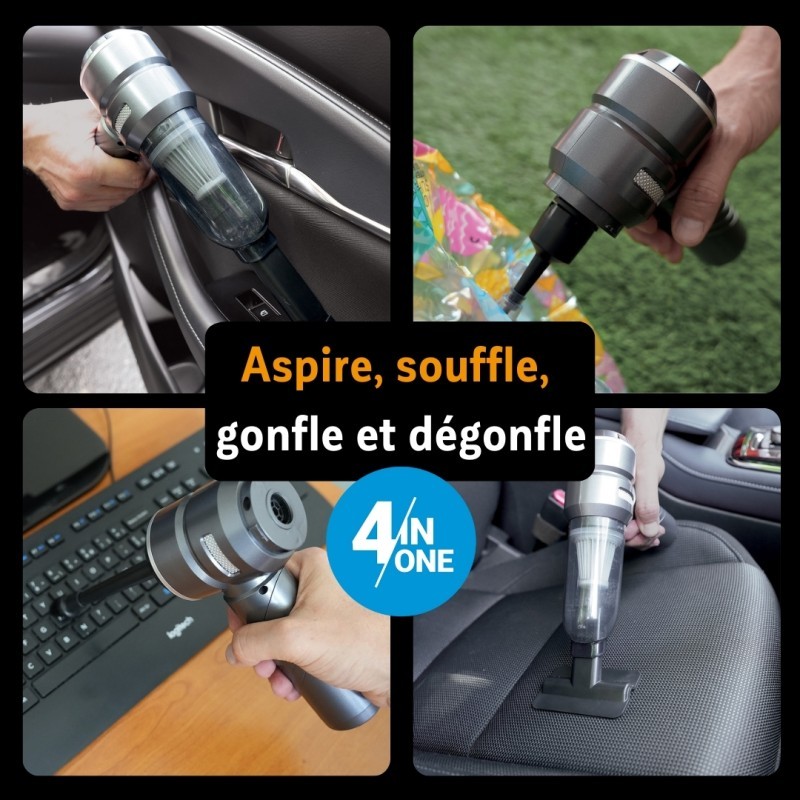 ASPIRATEUR SOUFFLEUR 4 EN 1 POWERVAC