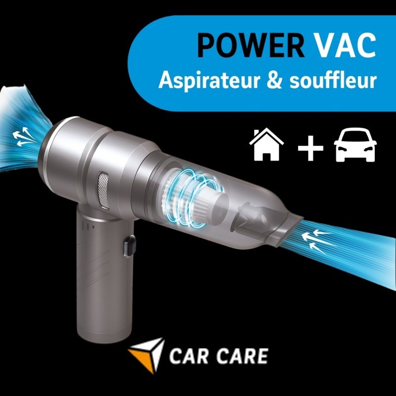 ASPIRATEUR SOUFFLEUR 4 EN 1 POWERVAC