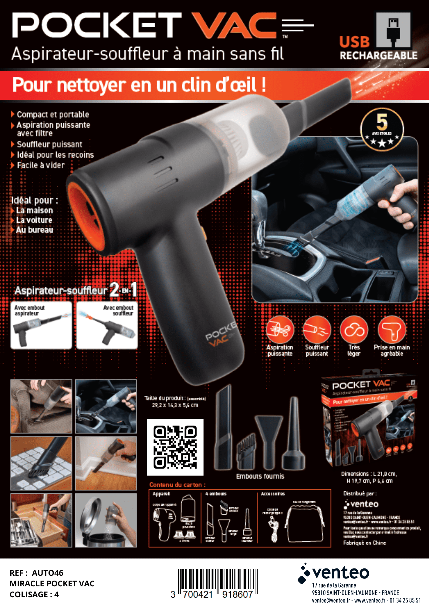 POCKET VAC ASPIRATEUR SOUFFLEUR — image 10