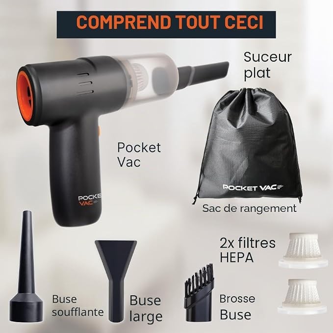 POCKET VAC ASPIRATEUR SOUFFLEUR — image 4