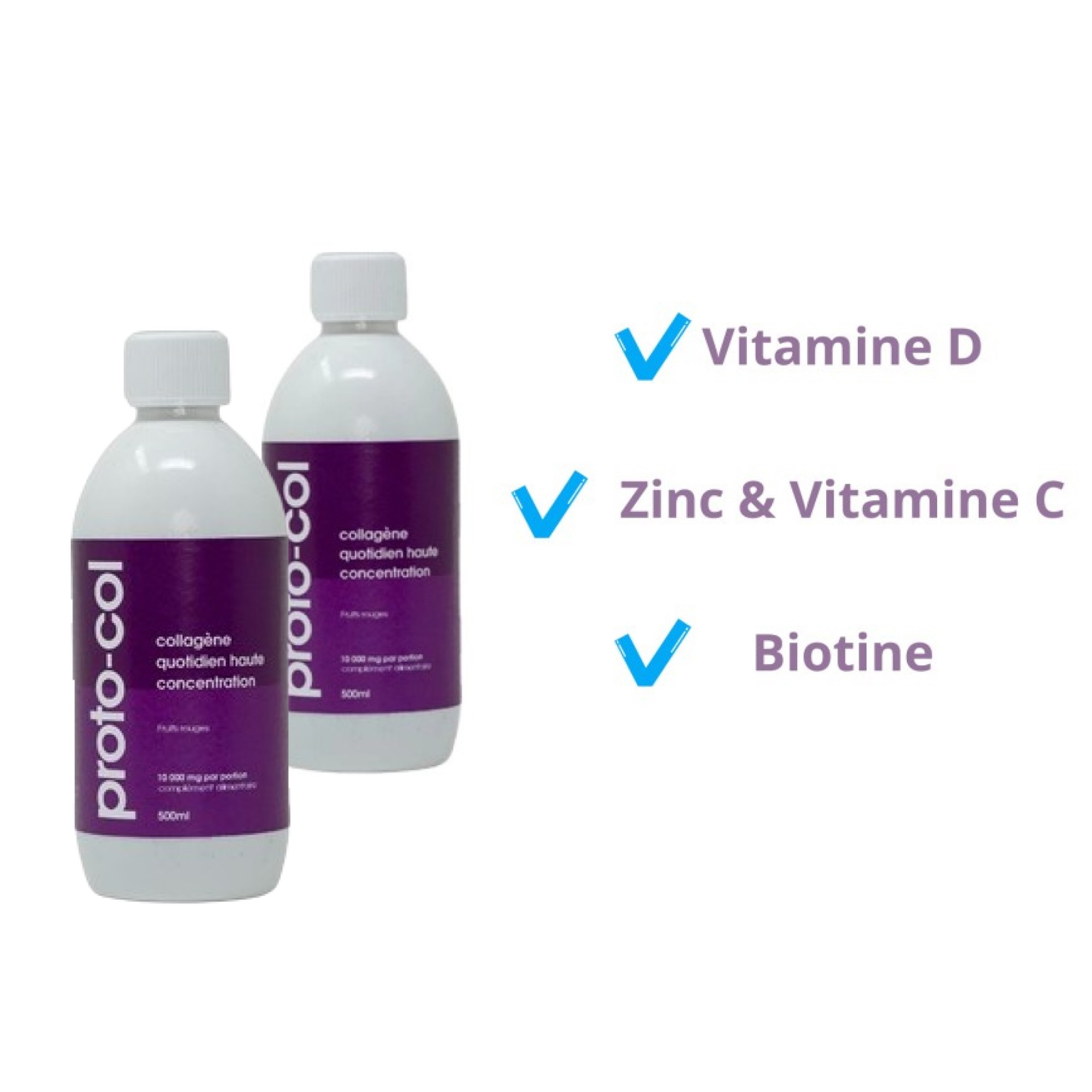 CURE PROTOCOL COLLAGENE A BOIRE LOT DE 2