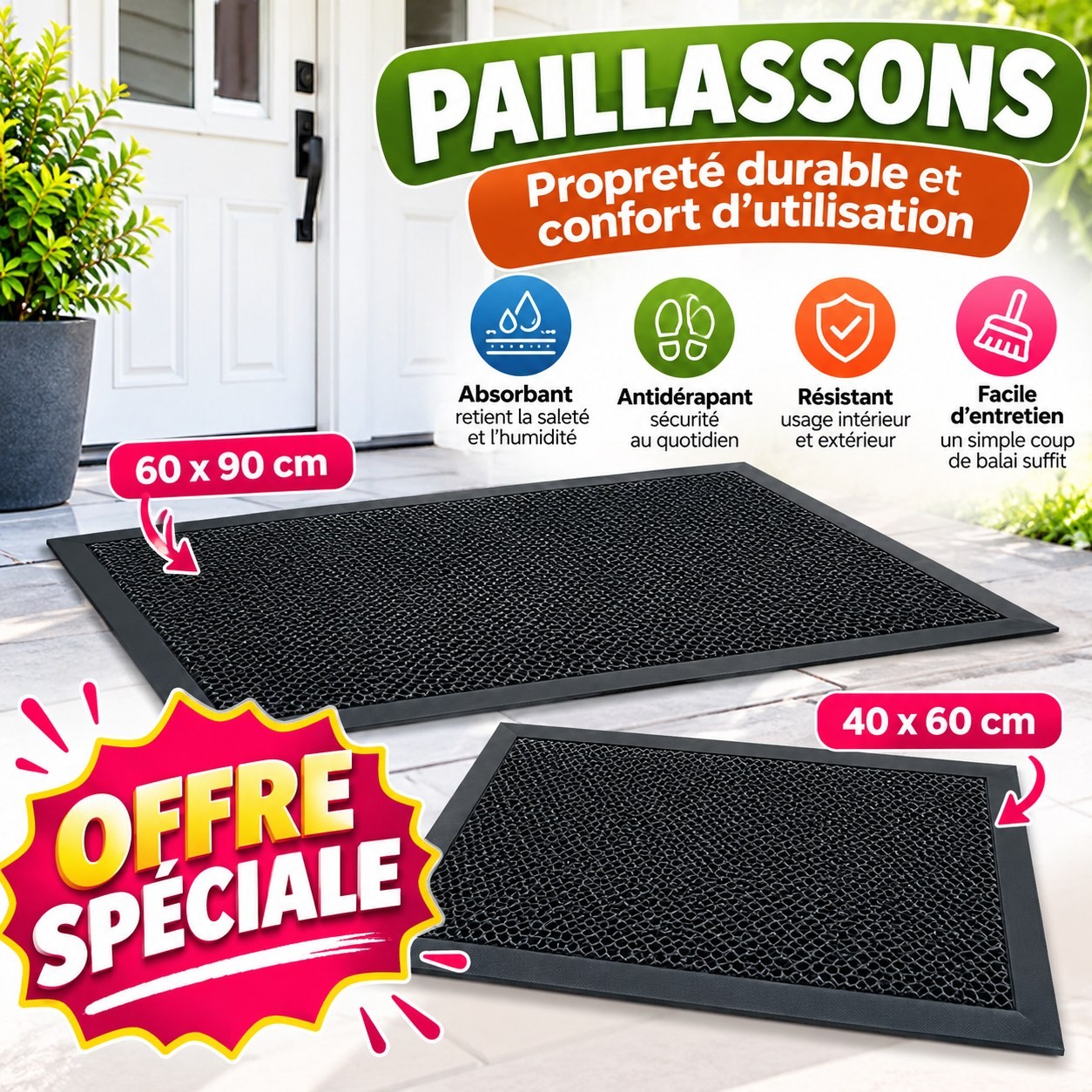 PAILLASSON PRESTIGE ANTI DERAPANT OFFRE SPECIALE — image 1
