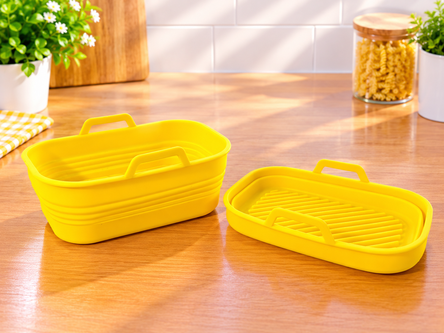 FLEXICOOK MOULES SILICONES POUR AIR FRYER LOT DE 2