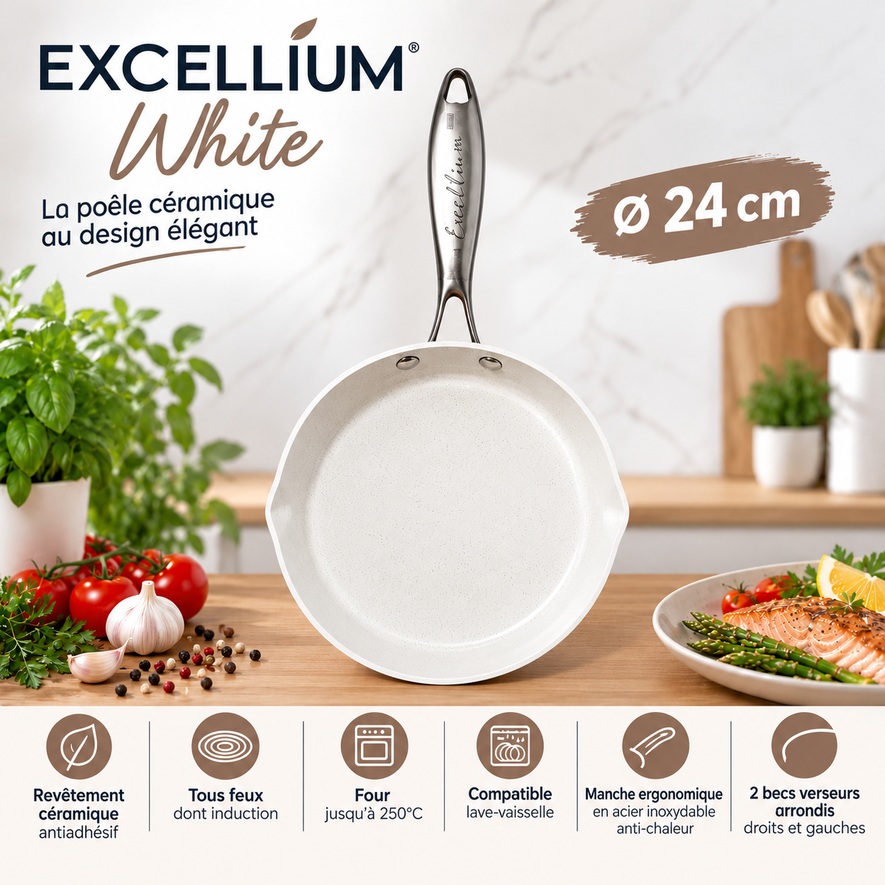 POELE EXCELLIUM WHITE — image 2