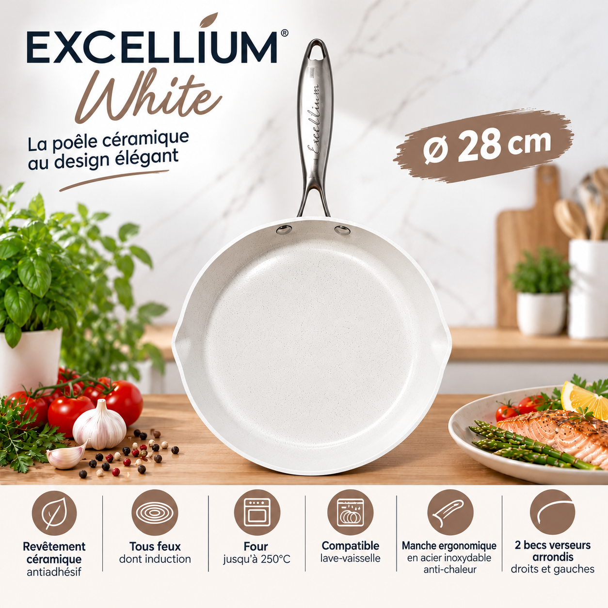 POELE EXCELLIUM WHITE — image 3
